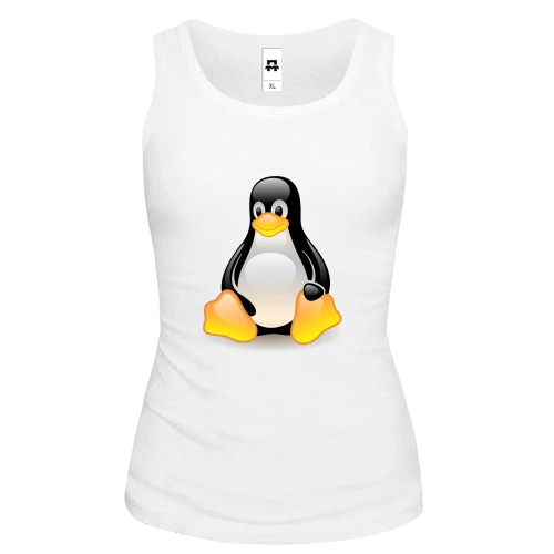 Женская майка с пингвином Linux