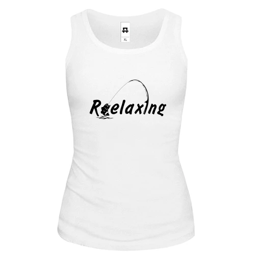Женская майка Relaxing fishing