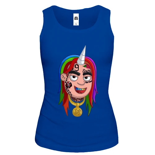Жіноча майка, синій, Tekashi unicorn