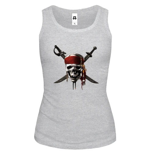 Жіноча майка Pirate skull