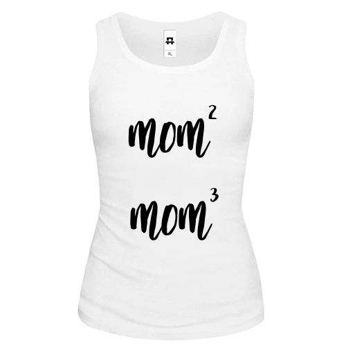 Женская майка mom2 mom3