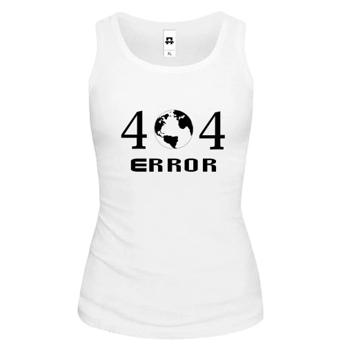 Женская майка 404 ERROR