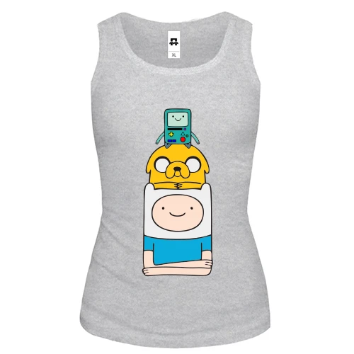 Женская майка Adventure time pyramid