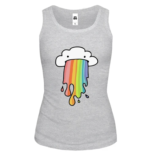 Женская майка Rainbow cloud