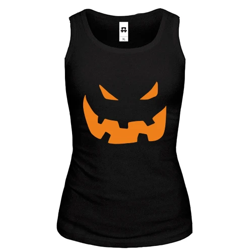 Женская майка Halloween smile