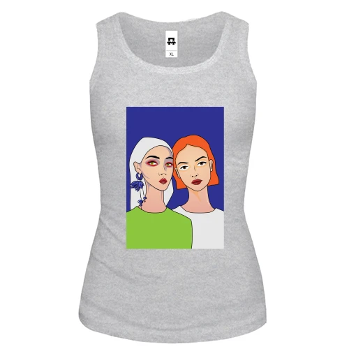 Женская майка Blonde and redhead