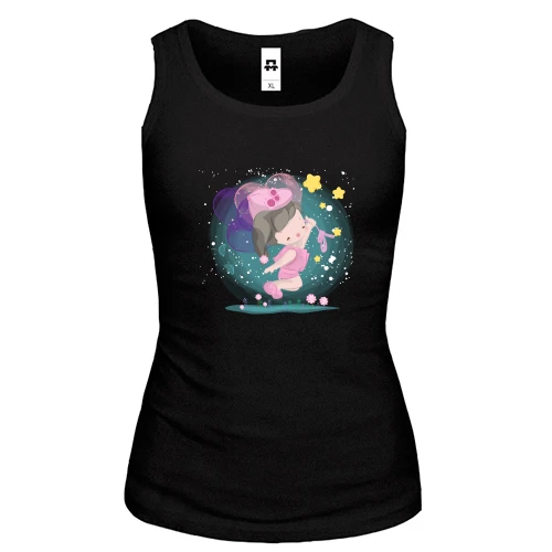 Женская майка Baby girl in a cap