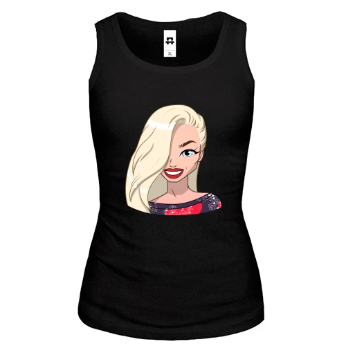 Женская майка Art. Blonde smiling