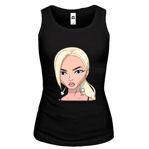 Женская майка Art. Blonde angry