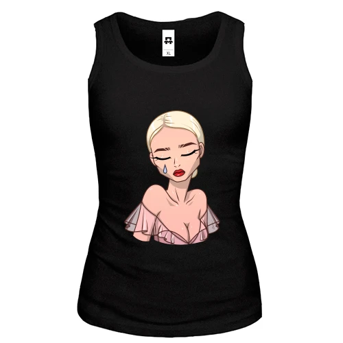 Женская майка Art. Blonde crying