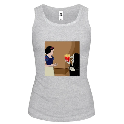 Жіноча майка Snow White and French fries