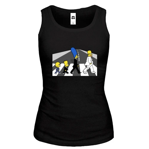 Жіноча майка Simpsons black and white