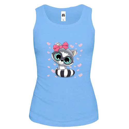 Жіноча майка Baby raccoon girl