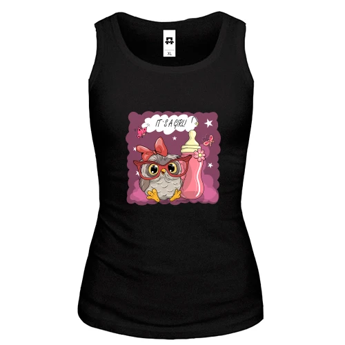 Жіноча майка Baby owl It's a girl