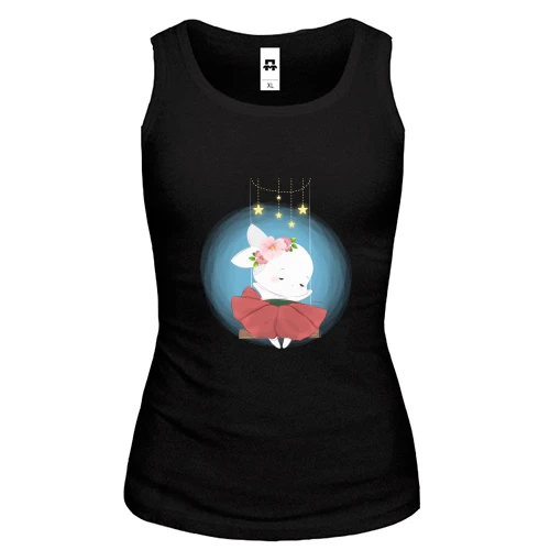 Жіноча майка Baby rabbit in a skirt