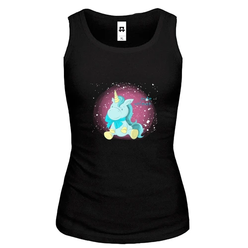 Жіноча майка Baby unicorn blue