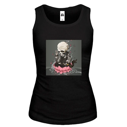 Жіноча майка Skull in lotus