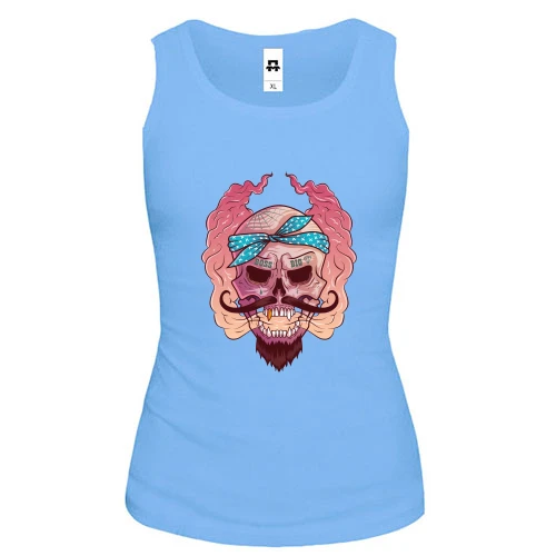 Жіноча майка Skull with mustache