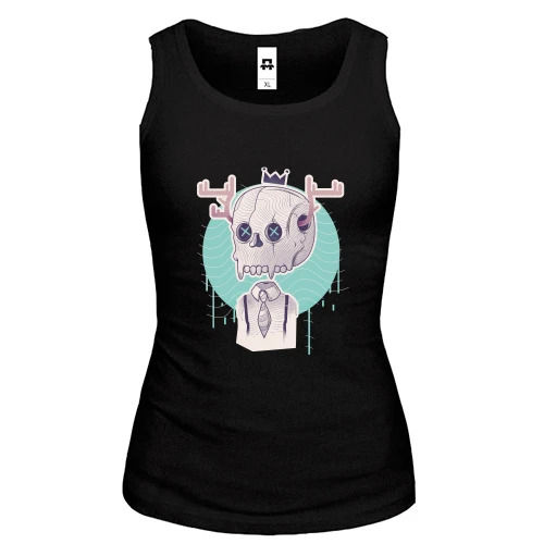 Жіноча майка Skull with horns