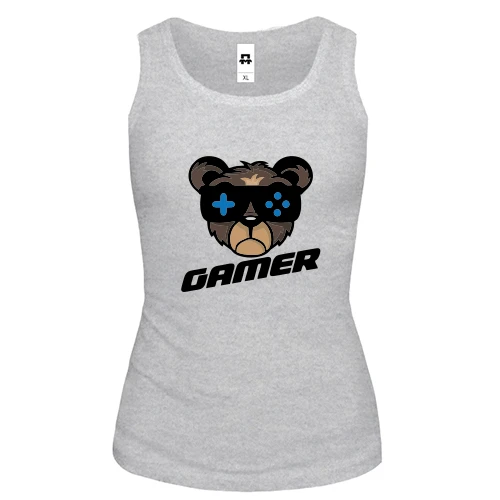 Женская майка Bear gamer