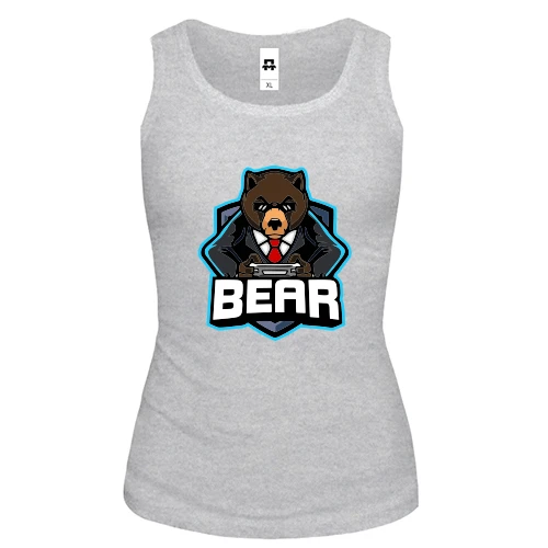 Женская майка Bear gamer 2