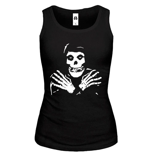 Женская майка The Misfits (скелет)