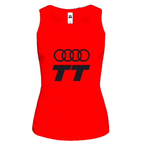 Женская майка, красный, Audi TT