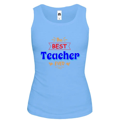 Женская майка the best teacher ever