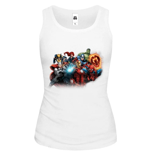 Женская майка marvel heroes