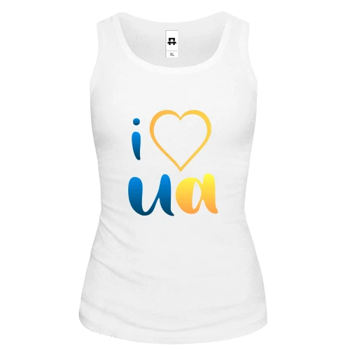 Жіноча майка I love UA
