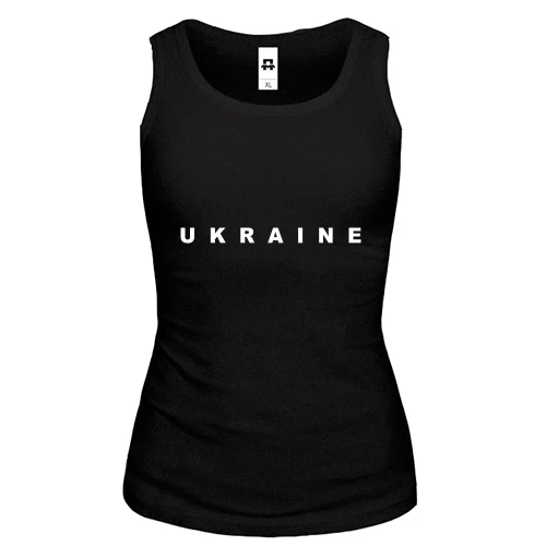 Жіноча майка з написом «Ukraine»