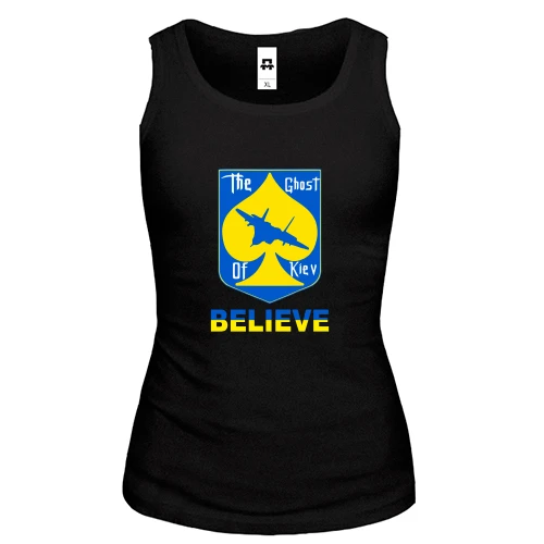 Жіноча майка The Ghost of Kyiv Believe
