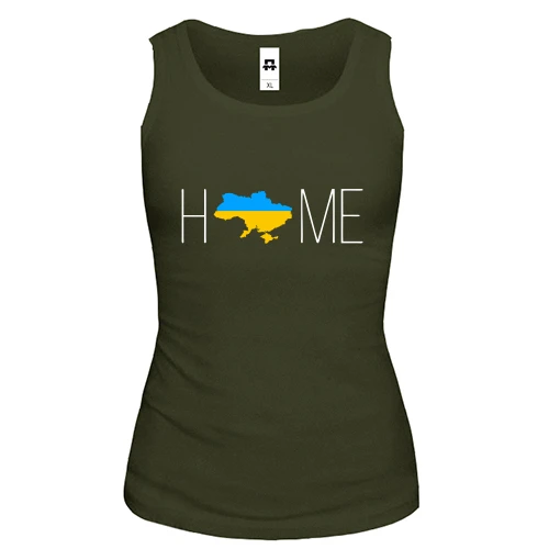 Жіноча майка з мапою України - Home