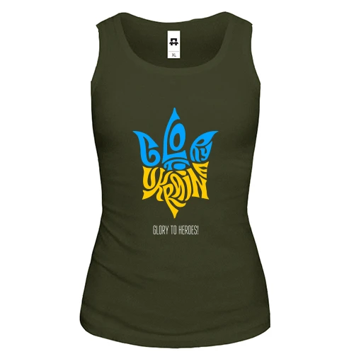 Жіноча майка Love Ukraine - Glory to heroes