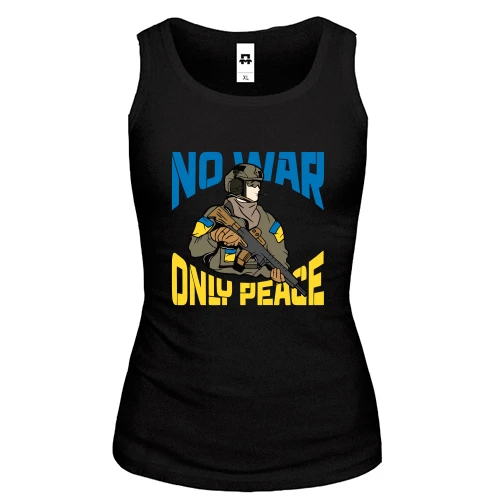 Жіноча майка No war - only peace
