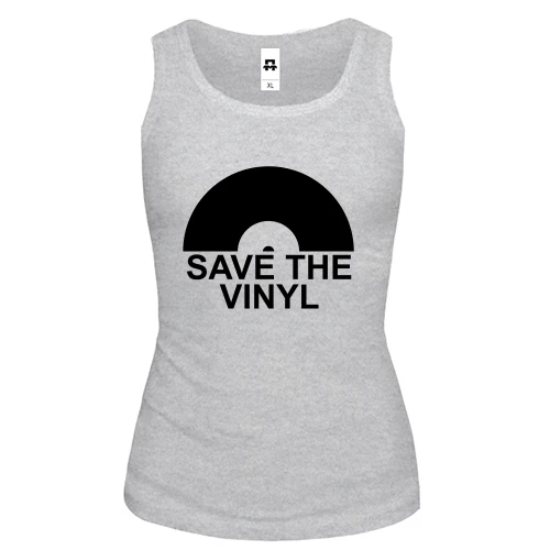 Женская майка Save the vinyl