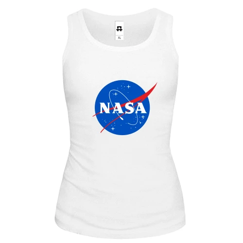 Жіноча майка, білий, NASA