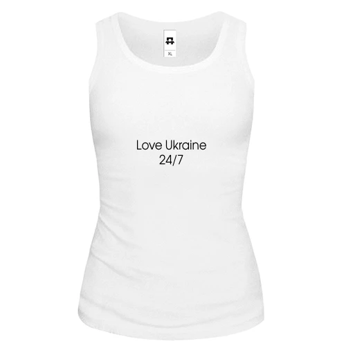 Жіноча майка Love Ukraine 24/7