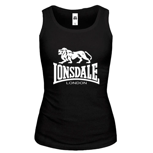 Жіноча майка, чорний, Lonsdale