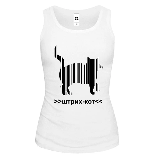 Женская майка штрих-кот