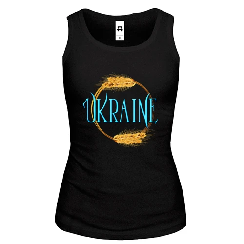Жіноча майка Ukraine (кільце з колосків)