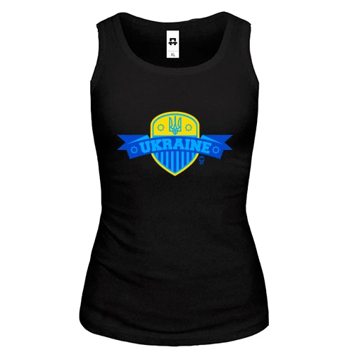 Жіноча майка Ukraine (зі щитом)