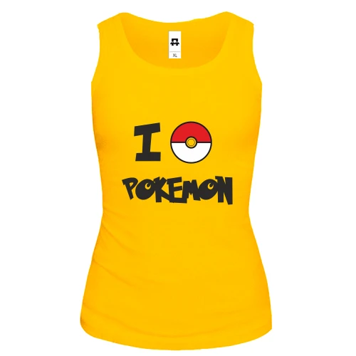 Жіноча майка I love Pokemon
