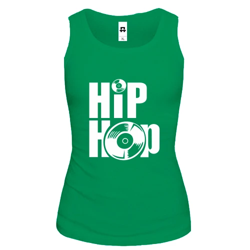 Женская майка I love Hip Hop
