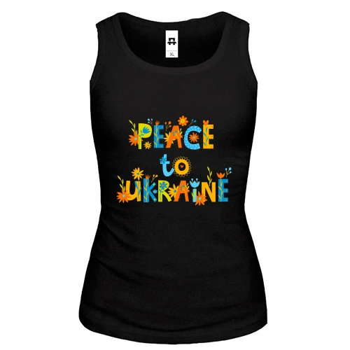 Жіноча майка Peace for Ukraine