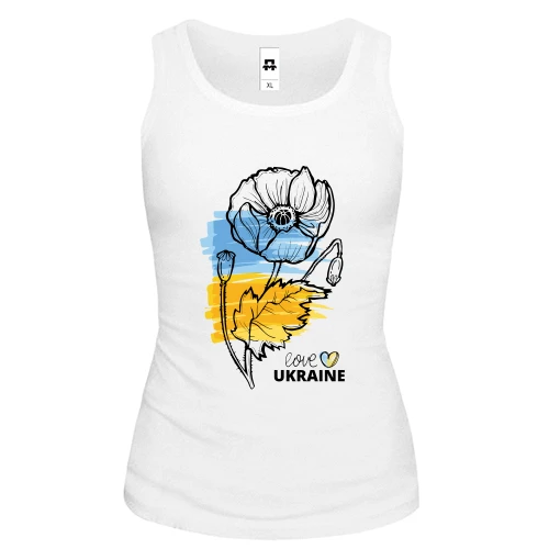 Жіноча майка Love Ukraine (Квітка)