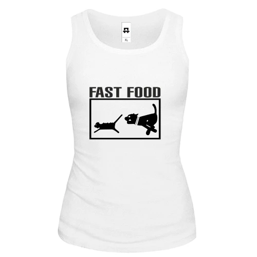 Женская майка Fast food