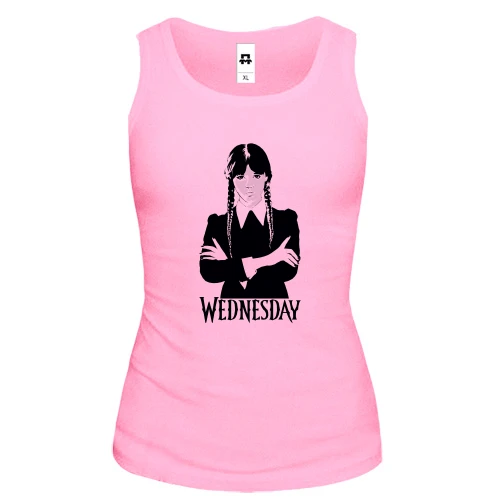 Женская майка Wednesday Addams Kiss