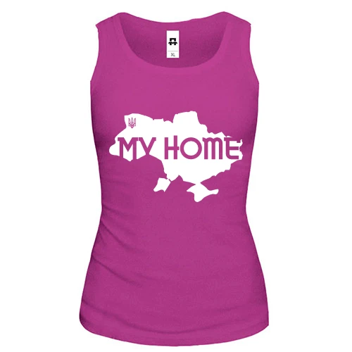 Жіноча майка з мапою "My HOME"