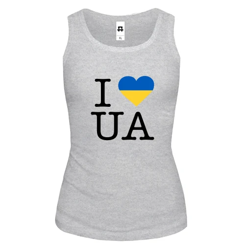 Жіноча майка "I ♥ UA"